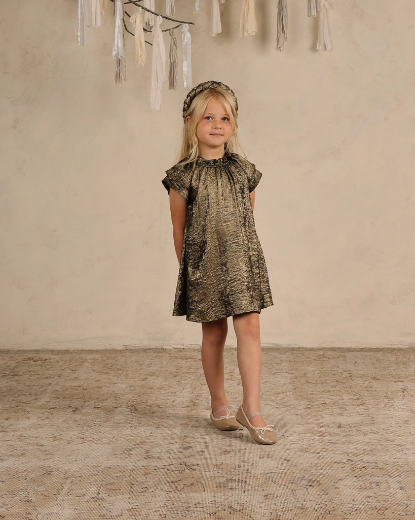 ISABELLA DRESS || GOLD - NORALEE
