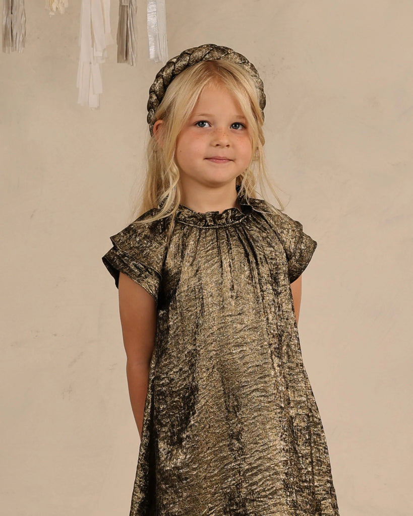ISABELLA DRESS || GOLD - NORALEE