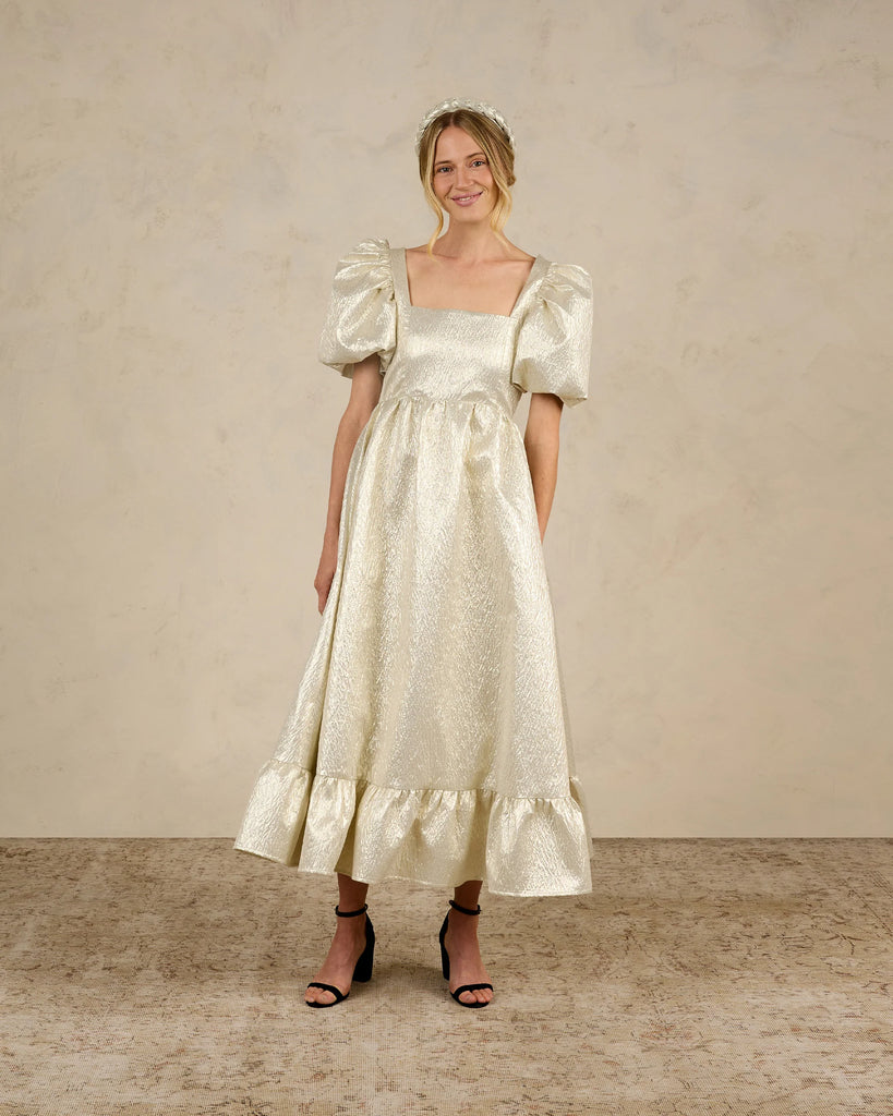 ISABELLA DRESS || GOLD - NORALEE