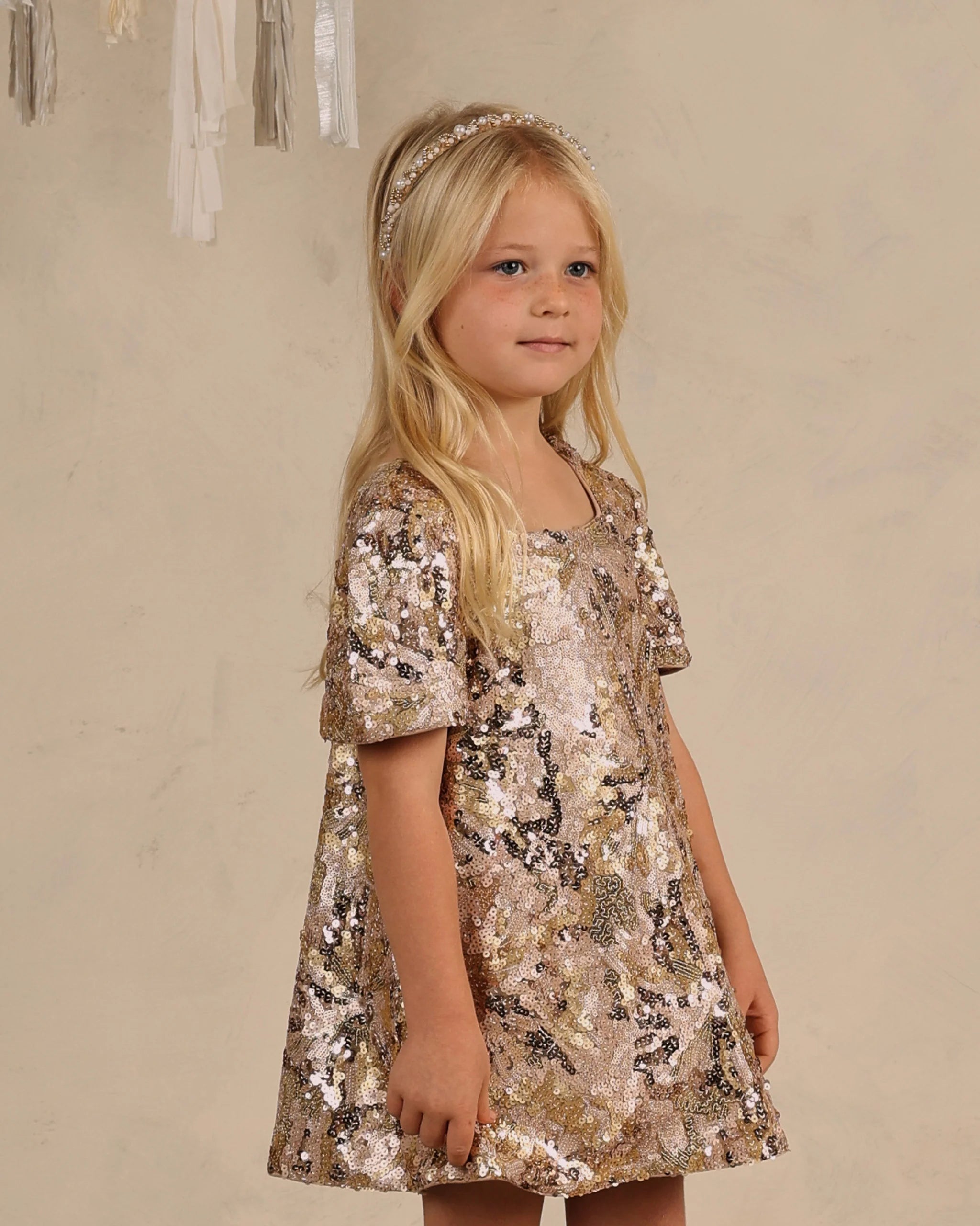 noralee gold dress Isabella Dress | Gold